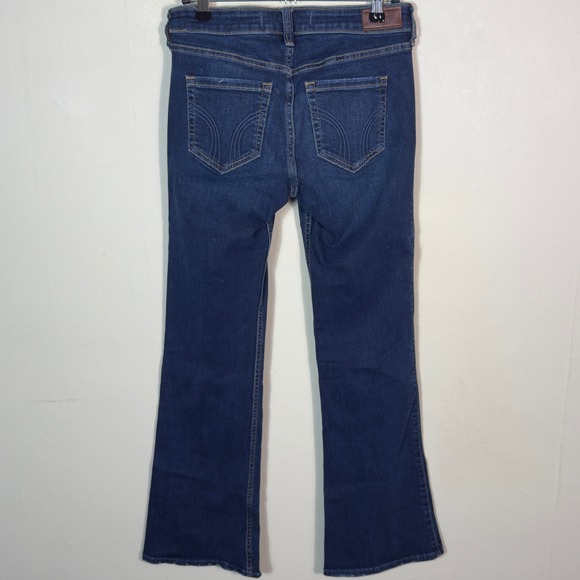 Hollister Womens‎ Jeans Size 4R W27 Low Rise Boot Dark Wash Denim Stretch - Picture 2 of 9